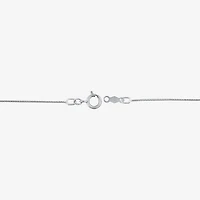 Diamond Blossom (G / Si2) Womens 1/2 CT. T.W. Lab Grown White 10K Gold Clover 18 Inch Pendant Necklace