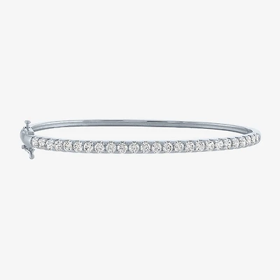 (G-H / Si2-I1) 2 CT. T.W. Lab Grown White Diamond 14K or Yellow Gold Bangle Bracelet