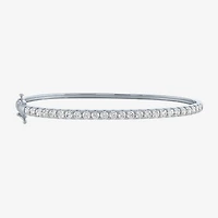 (G-H / Si2-I1) 2 CT. T.W. Lab Grown White Diamond 14K or Yellow Gold Bangle Bracelet
