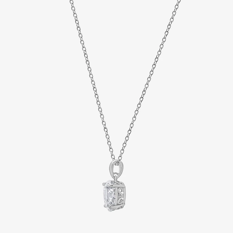 Diamonart Marilyn Monroe Womens 3 3/4 CT. T.W. White Cubic Zirconia Platinum Over Silver Pear 16 Inch Pendant Necklace