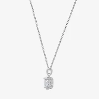 Diamonart Marilyn Monroe Womens 3 3/4 CT. T.W. White Cubic Zirconia Platinum Over Silver Pear 16 Inch Pendant Necklace