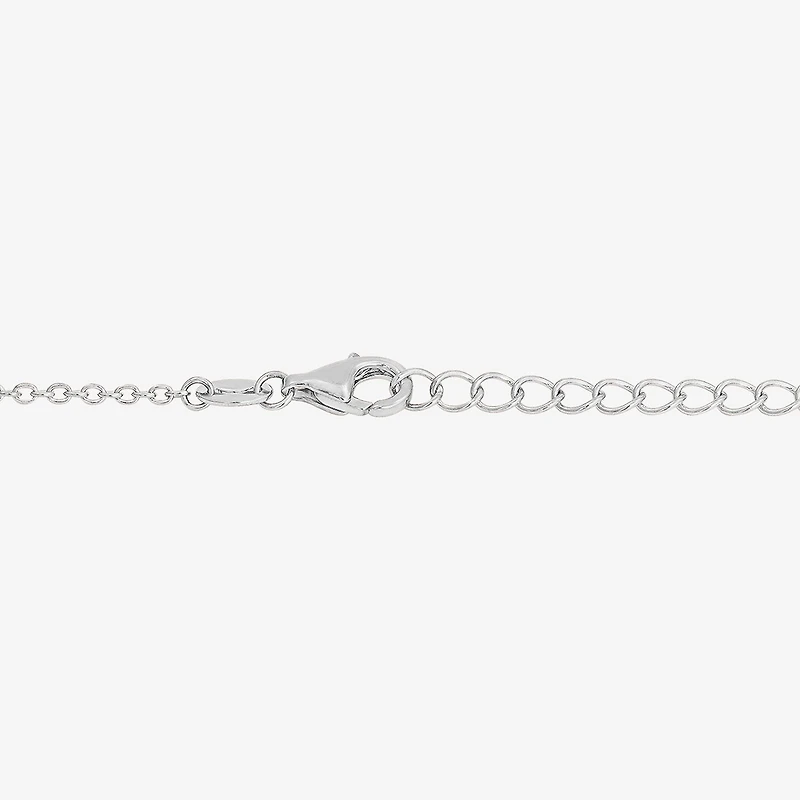Diamonart Marilyn Monroe Womens Red Cubic Zirconia Platinum Over Silver Round 16 Inch Pendant Necklace