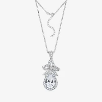 Diamonart Marilyn Monroe Womens 3 7/8 Ct. T.W. White Cubic Zirconia Platinum Over Silver 16 Inch Pendant Necklace