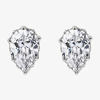 Diamonart Marilyn Monroe 7 1/4 Ct. T.W. White Cubic Zirconia Platinum Over Silver 13.2mm Round Stud Earrings