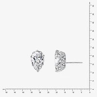 Diamonart Marilyn Monroe 7 1/4 Ct. T.W. White Cubic Zirconia Platinum Over Silver 13.2mm Round Stud Earrings