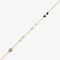 Diamonart Marilyn Monroe Womens 14K Gold Over Silver 6 3/4 Inch Cable Round Chain Bracelet
