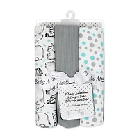 3 Stories Trading Company 3-pc. Swaddle Blanket