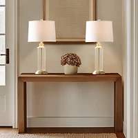 Gold 510 Design Clarity Glass Cylinder Table Lamp Set of 2