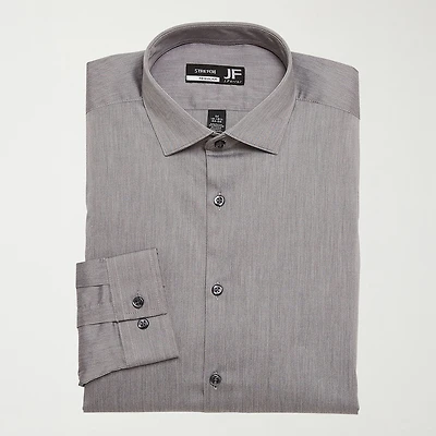 J. Ferrar Ultra Comfort Mens Slim Fit Easy Care Stretch Fabric Long Sleeve Dress Shirt