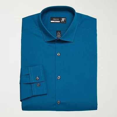 J. Ferrar Ultra Comfort Mens Slim Fit Easy Care Stretch Fabric Long Sleeve Dress Shirt