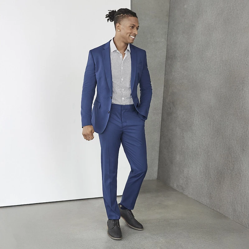 J. Ferrar Ultra Comfort Mens Super Slim Fit Flat Front Suit Pant