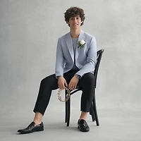 J. Ferrar Ultra Comfort Crop Ankle Mens Slim Fit Tuxedo Pant