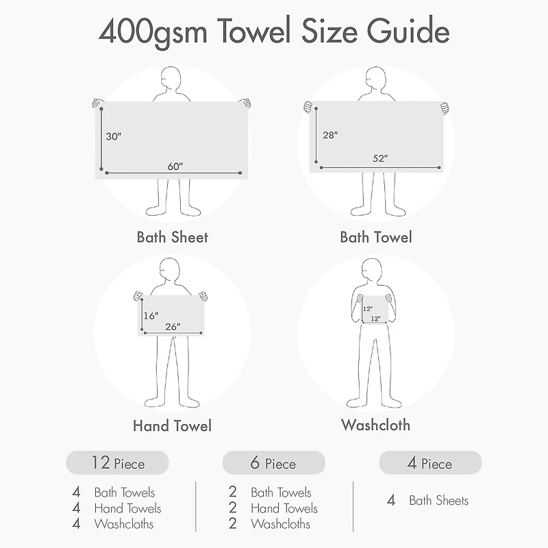 510 Design 100% Cotton 12-pc. Quick Dry Bath Towel Set