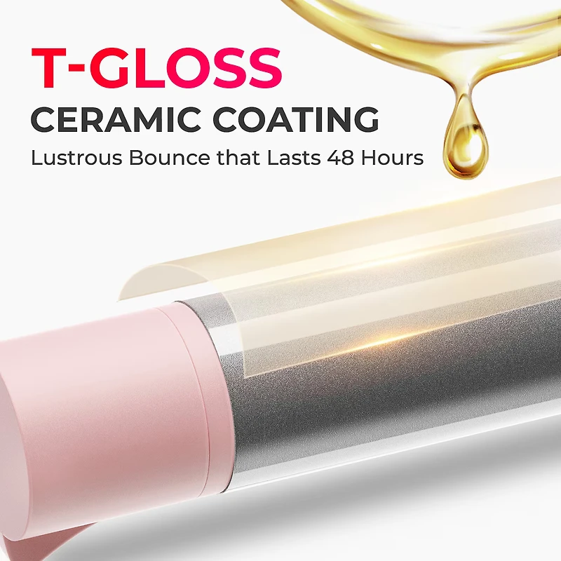 TYMO Rota Ceramic Coating 1" Auto Rotating Curling Iron