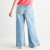 Arizona Womens Juniors Plus Low Rise Baggy Fit Jean