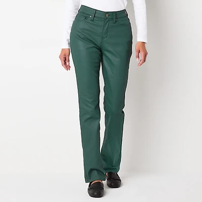 St. John's Bay Womens Tall Mid Rise Straight Leg Jean