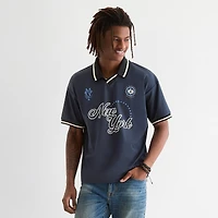 Arizona Mens V Neck Short Sleeve Jersey Polo