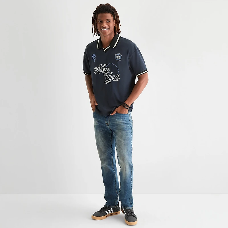 Arizona Mens V Neck Short Sleeve Jersey Polo
