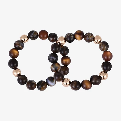 Mixit Womens Circle Beaded Bracelet