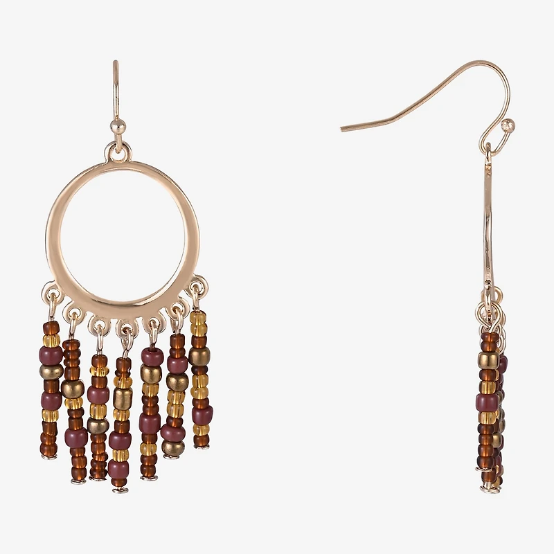 Mixit Womens Oval Drop Earrings