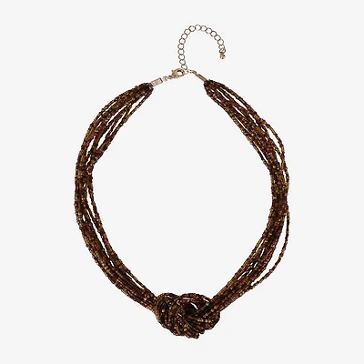 Mixit Womens 18 Inch Beaded Necklace