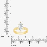 (H-I / Si1-Si2) Womens 1 5/8 CT. T.W. Lab Grown White Diamond 14K Gold Marquise Solitaire Engagement Ring