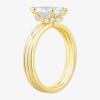 (H-I / Si1-Si2) Womens 1 5/8 CT. T.W. Lab Grown White Diamond 14K Gold Marquise Solitaire Engagement Ring