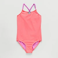 Thereabouts Little & Big Kid Girls Sleeveless One Piece Swimsuit