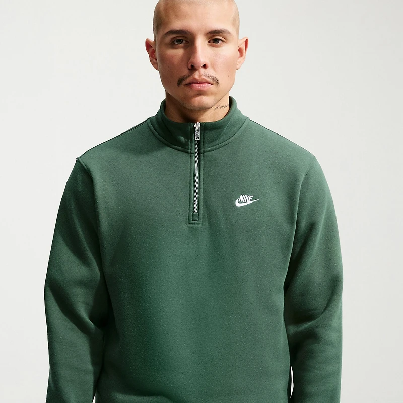 Nike Fleece Mens Mock Neck Long Sleeve Sweatshirt