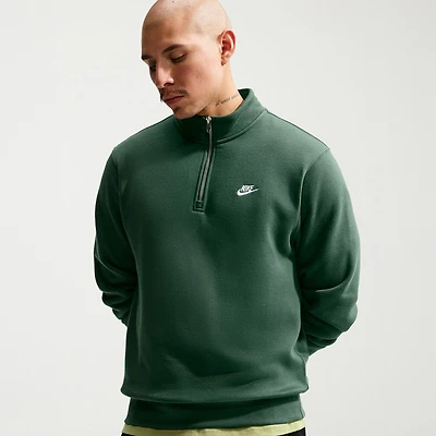 Nike Fleece Mens Mock Neck Long Sleeve Sweatshirt