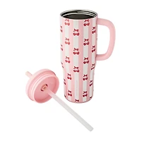 Hydragear Pink Bows 30oz. Handled Tumbler