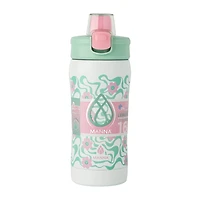 Hydragear 3D Floral 16oz. Push Water Bottle