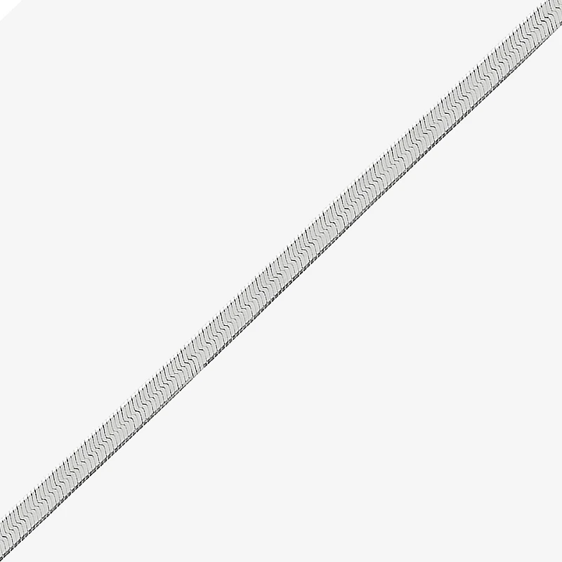 Made in Italy Womens Sterling Silver 18 Inch Herringbone Chain Necklace