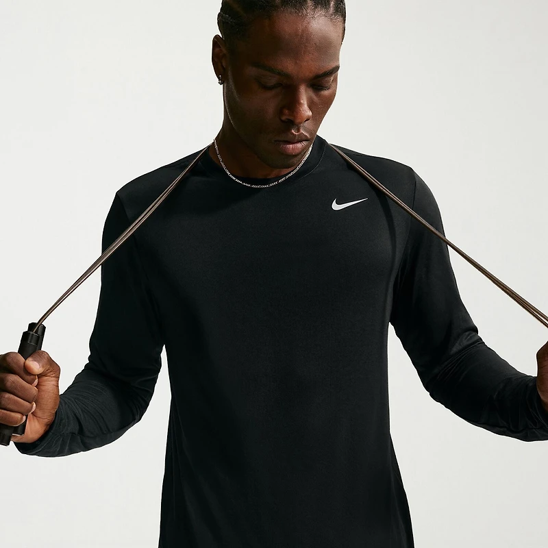 Nike Mens Crew Neck Long Sleeve Quick Dry Active Big and Tall T-Shirt