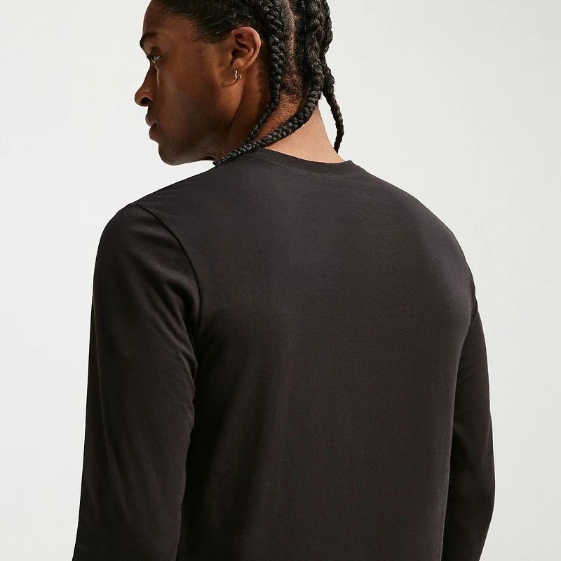 Nike Club Mens Crew Neck Long Sleeve Quick Dry Active Big and Tall T-Shirt