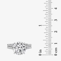 Signature By Modern Bride (F / Vs2) Womens 5 1/2 CT. T.W. Lab Grown White Diamond 10K Gold Round Side Stone Bridal Set