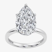(F / Vs2) Womens 6 Ct. Lab Grown White Diamond 14K Gold Pear Engagement Ring