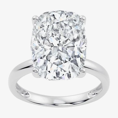 F / Vs2) Womens Ct. Lab Grown White Diamond 14K Gold Cushion Engagement Ring