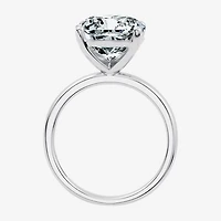 (F / Vs2) Womens 5 CT. T.W. Lab Grown White Diamond 14K Gold Cushion Engagement Ring