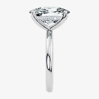 Signature By Modern Bride (F / Vs2) Womens 1/10 Ct. T.W. Lab Grown White Diamond 14K Gold Cushion Engagement Ring