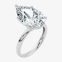 F / Vs2) Womens Ct. Lab Grown White Diamond 14K Gold Pear Engagement Ring