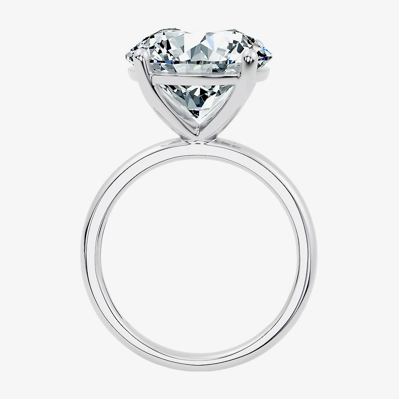 (F / Vs2) Womens 10 Ct. Lab Grown White Diamond 14K Gold Round Solitaire Engagement Ring