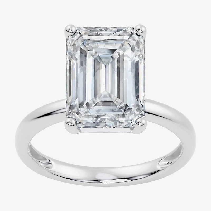 F / Vs2) Womens Ct. Lab Grown White Diamond 14K Gold Engagement Ring
