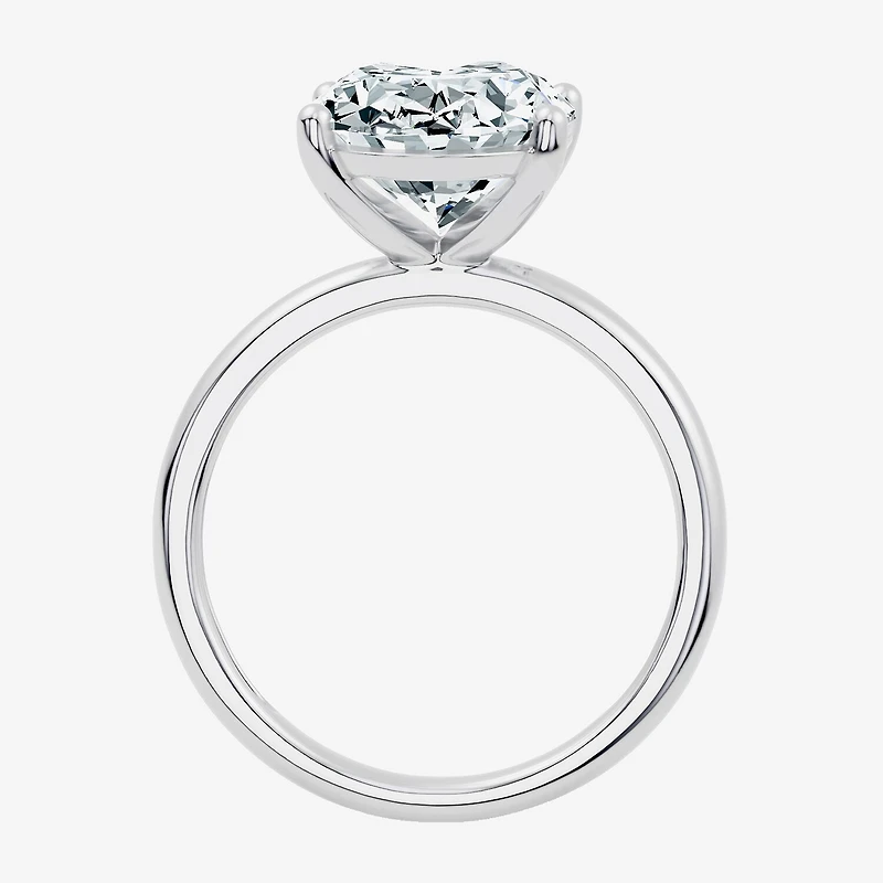(F / Vs2) Womens 6 Ct. Lab Grown White Diamond 14K Gold Oval Solitaire Engagement Ring