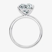 (F / Vs2) Womens 6 Ct. Lab Grown White Diamond 14K Gold Oval Solitaire Engagement Ring