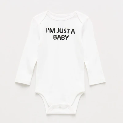 Okie Dokie Baby Unisex Crew Neck Long Sleeve Rib Bodysuit