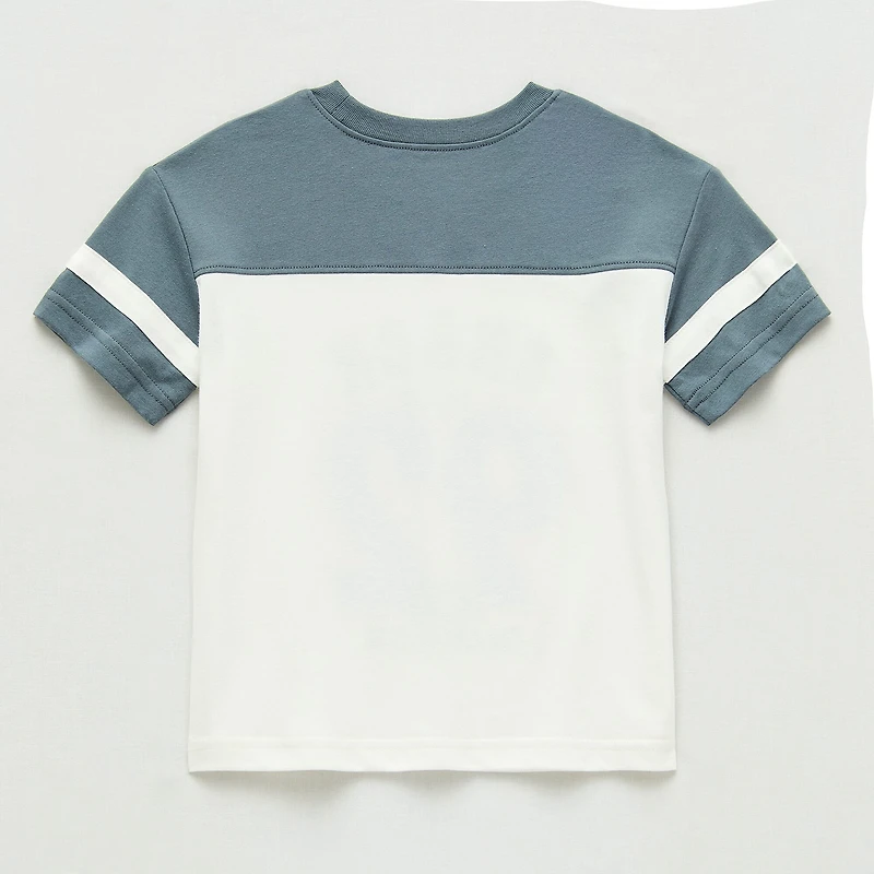 Okie Dokie Toddler & Little Boys Round Neck Short Sleeve Relaxed Fit Graphic T-Shirt