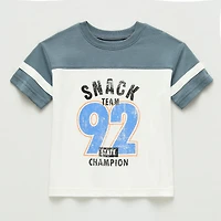 Okie Dokie Toddler & Little Boys Round Neck Short Sleeve Relaxed Fit Graphic T-Shirt