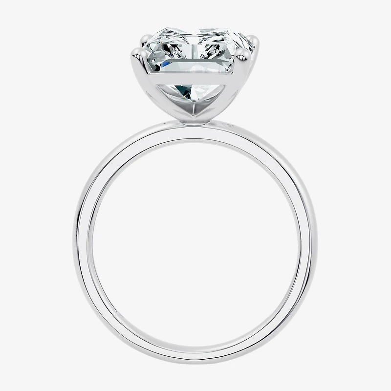 F / Vs2) Womens Ct. Lab Grown White Diamond 14K Gold Rectangular Engagement Ring