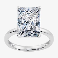 F / Vs2) Womens Ct. Lab Grown White Diamond 14K Gold Rectangular Engagement Ring
